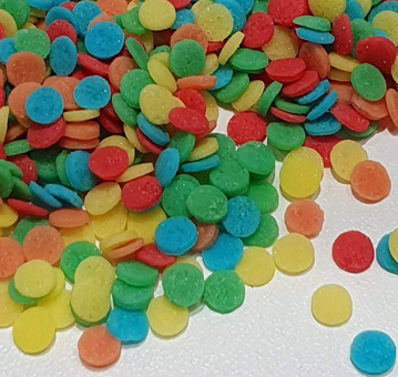 Bunte Zuckerplättchen 2 mm in vielen verschiedenen Farben. Zur Dekoration für Kinderprodukte bei GroßHandel EIS GmbH